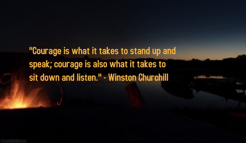 Campfire Courage Quote pic